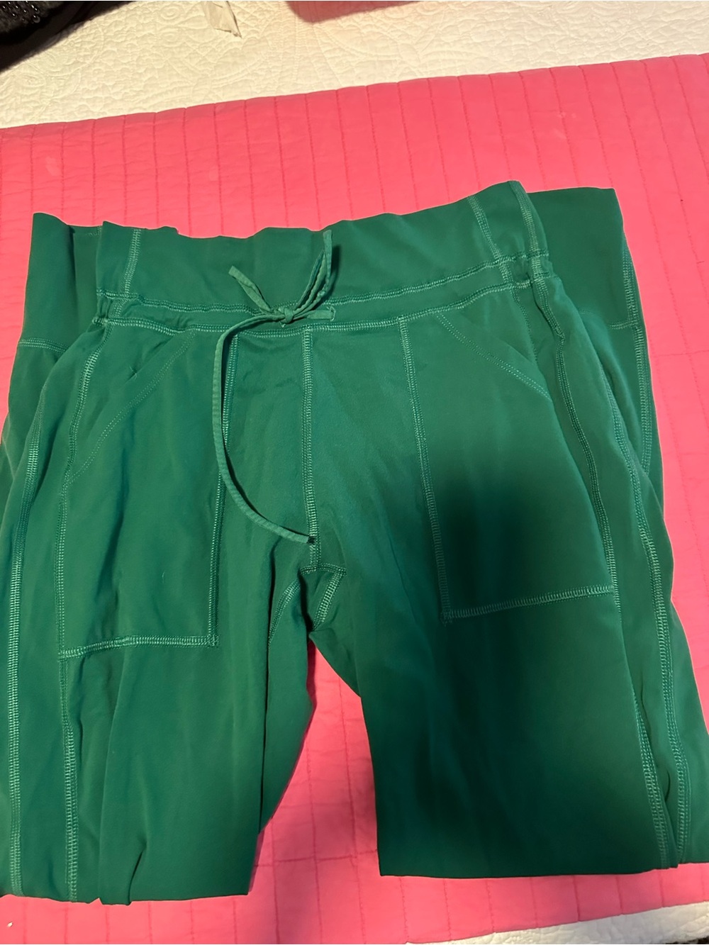 FP Movement by Free People Green Drawstring Track Joggers